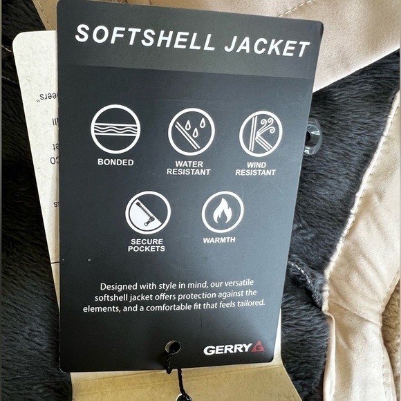 Gerry Softshell Smoke Gray Pale Pink Fur Lined Jacket w/Removable Hood- Med, NWT - Picture 14 of 14